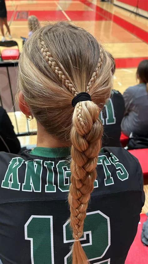 braided volleyball hairstyles|cute volleyball hairstyles for girls.